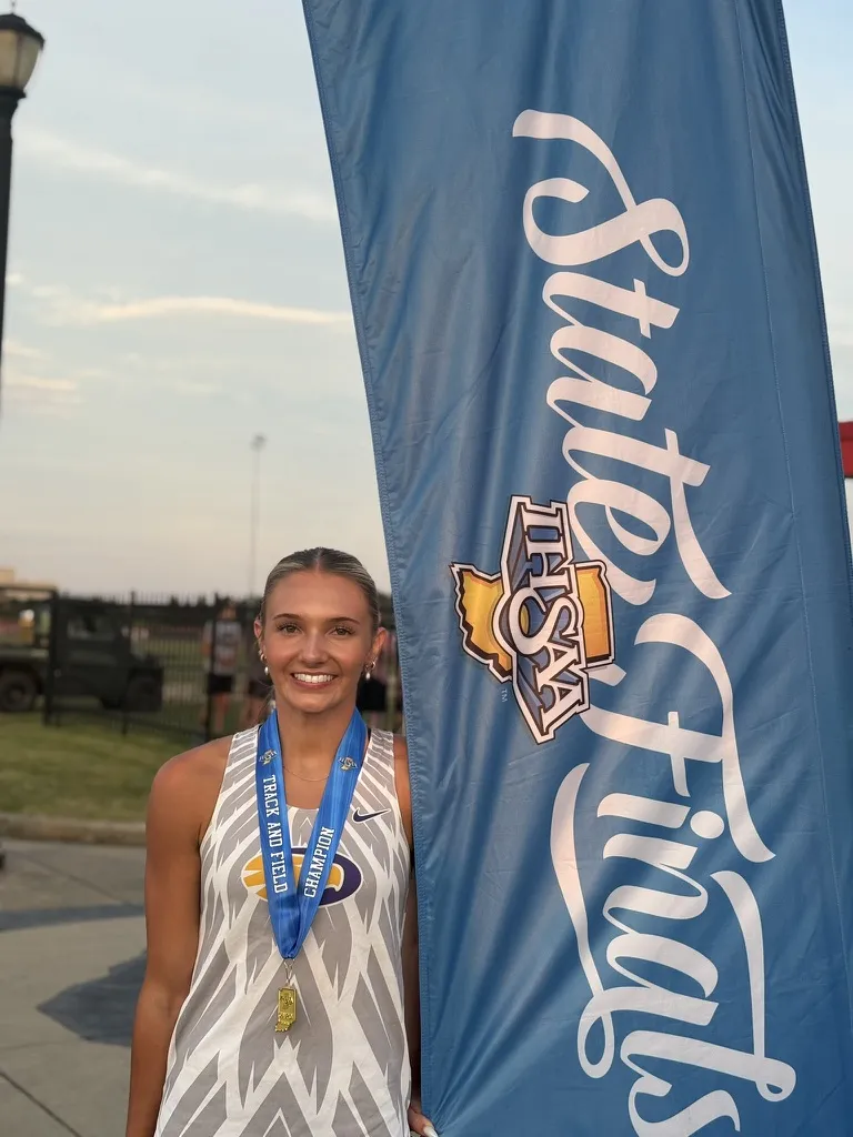 IHSAA State Finals: Kailee Swart (2023), Peyton McQuinn (2024), Jane Paddock (2025) and Amelia Smith (2026), our four most recent state champions.