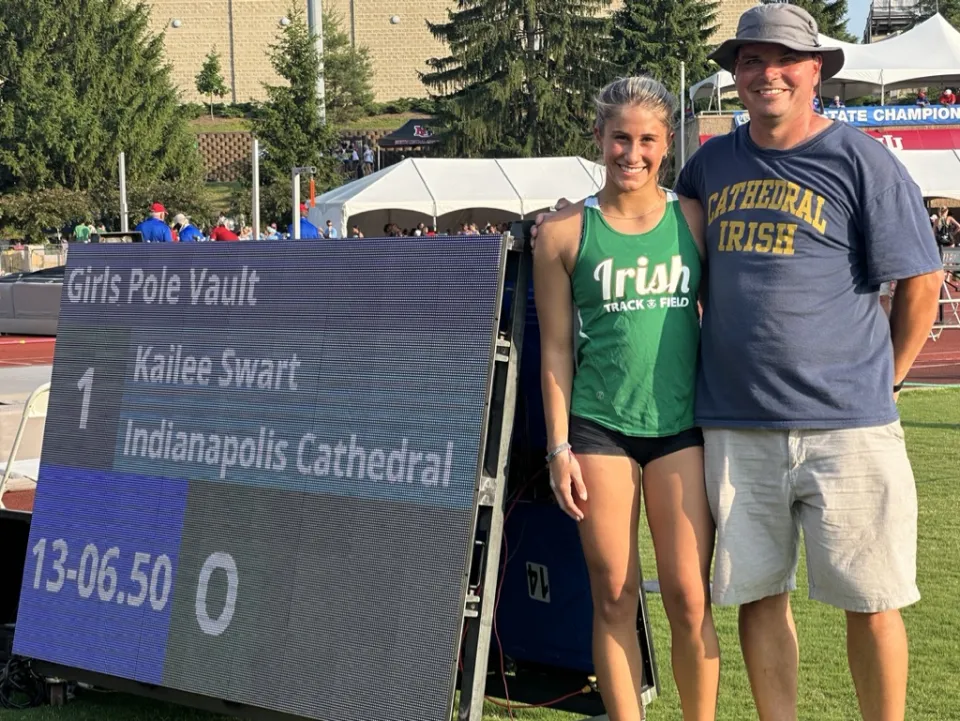 IHSAA State Finals: Kailee Swart (2023), Peyton McQuinn (2024), Jane Paddock (2025) and Amelia Smith (2026), our four most recent state champions.